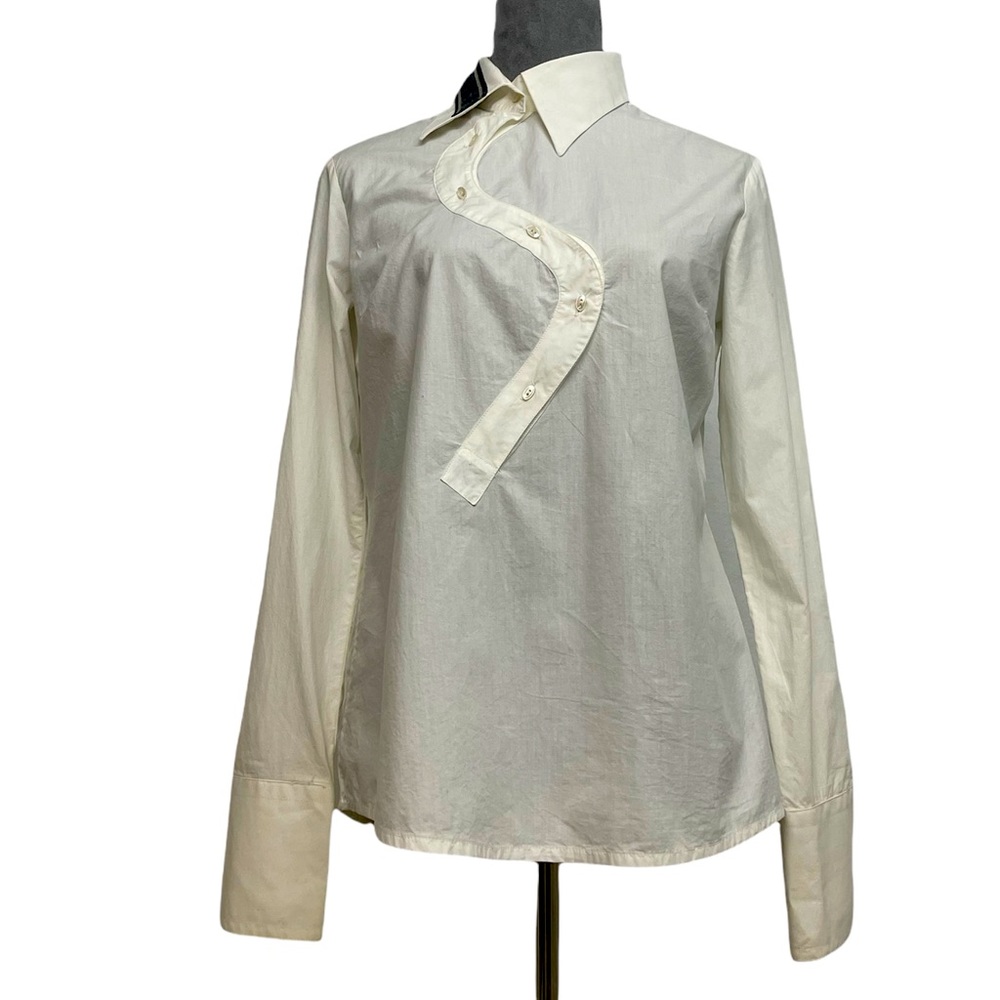 E-Play Exterior Design Button Down Blouse